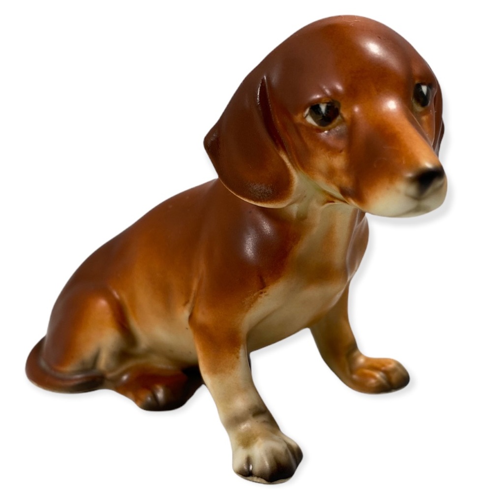 Vintage ceramic dog figurine